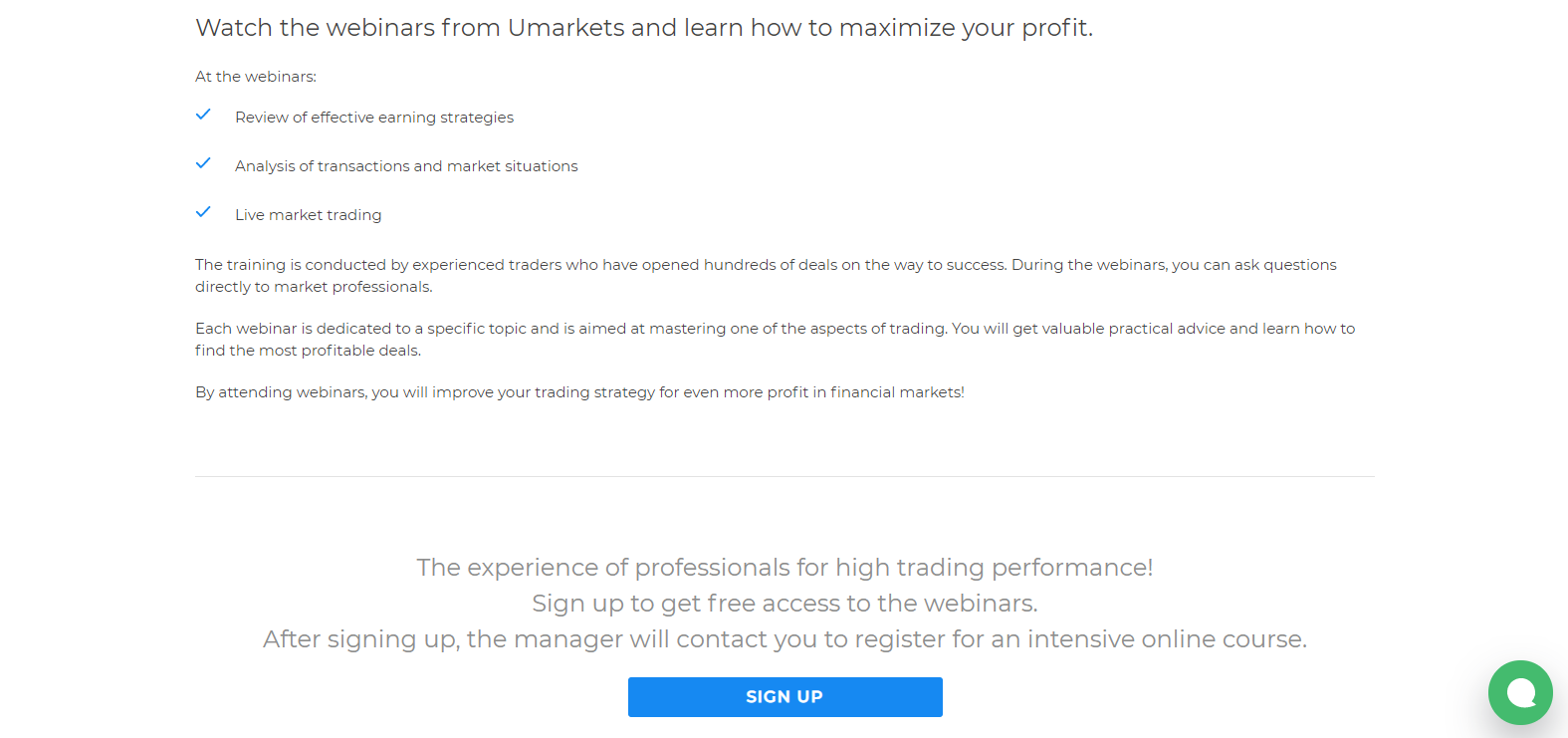 Umarkets Review webinar info Umarkets Review webinar info